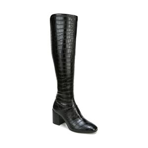 Franco Sarto Tribute Knee High Boots - Black Crocco Faux Leather