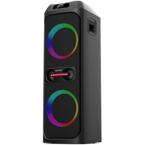Gemini Bluetooth Speaker System with Led Party Lighting - Black
