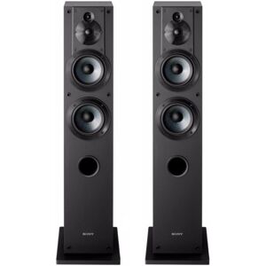 Sony SSCS3 Stereo Floor-Standing Speaker Pair Bundle (Black) - Black