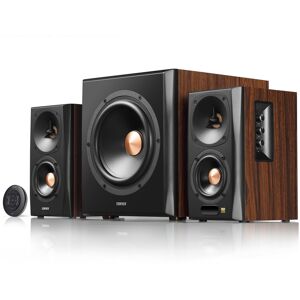 Edifier S360db Bookshelf Speaker With Subwoofer, 2.1 Speaker System - Brown