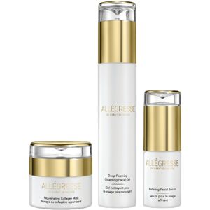 Allegresse 24 Karat Skin Care Allegresse 24K Skincare Rejuvenating and Cleansing 3 Piece Set