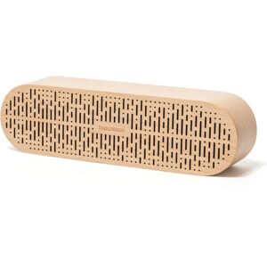 Decent Living Germany Beech Wooden Speaker Slot Drop - Light beige