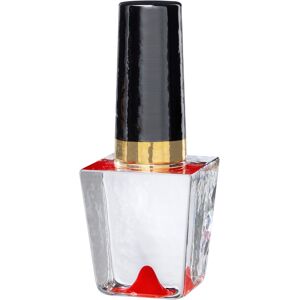 Kosta Boda Make Up Nail Polish Bottle Glass Figurine - Red