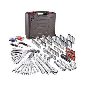 Powerbuilt 200 Piece Master Tool Set with Sockets, Ratchets, and Wrenches - Silver