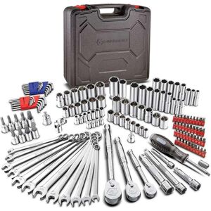 Powerbuilt 152 Piece Master Tool Set with Sockets, Ratchets, and Wrenches - Black