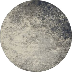 Long Street Looms Zeal ZEA10 8' Round Area Rug - Charcoal