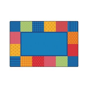 Carpets For Kids Pattern Blocks Primary Colors Rug - 6' x 9' - Multicolored