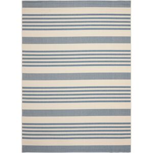 Safavieh Courtyard CY6062 Beige and Blue 9' x 12' Sisal Weave Outdoor Area Rug - Beige / Bl