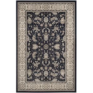 Safavieh Lyndhurst LNH340 Anthracite and Cream 9' x 12' Area Rug - Grey Group