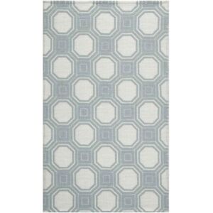 Martha Stewart Collection Vermont MSR2554B Ivory and Mist 8' x 10' Area Rug - Mist