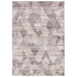 Km Home Velvet Touch Washable Ne-001 5' x 7' Area Rug - Gray, Ivory