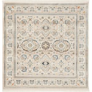 Safavieh Vintage Persian VTP444 Ivory and Light Gray 5' x 5' Square Area Rug - Ivory/ligh