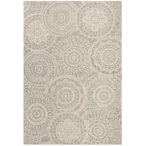 Safavieh Abstract 205 Ivory and Gray 8' x 10' Area Rug - Ivory