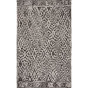 Safavieh Abstract 618 Gray and Black 5' x 8' Area Rug - Gray