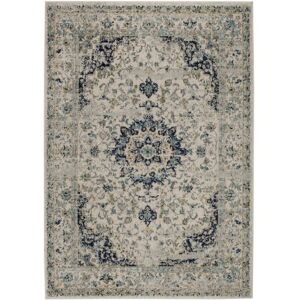 Safavieh Madison MAD155 Ivory and Blue 6' x 9' Sisal Weave Area Rug - Ivory