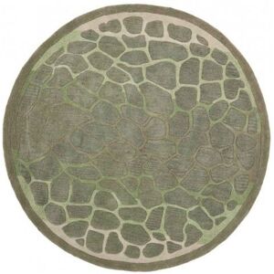 Martha Stewart Collection Arusha MSR3615A Green 6' x 6' Round Area Rug - Green