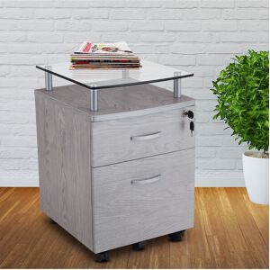 Rta Products Techni Mobili File Cabinet - Grey