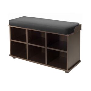 Winsome Townsend Bench with Cushion Seat - Dark Brown