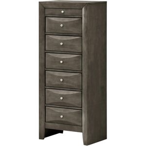 Simplie Fun Marilla Drawer Lingerie Chest, Gray - Grey