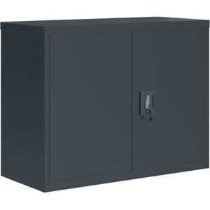 Vidaxl File Cabinet Anthracite 35.4