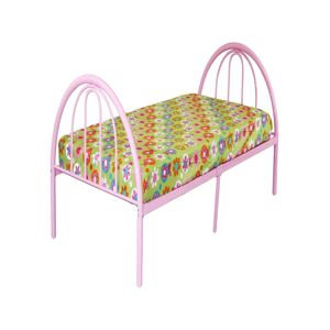 Rbo Llc/little Partners St. James Metal Twin Bed - Pink