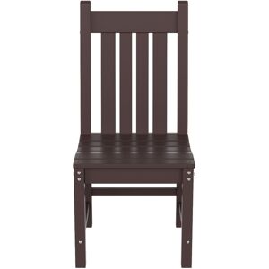 Westintrends Outdoor Patio Dining Chair - Dark Brown