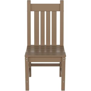 WestinTrends Outdoor Patio Dining Chair - Weathered Wood