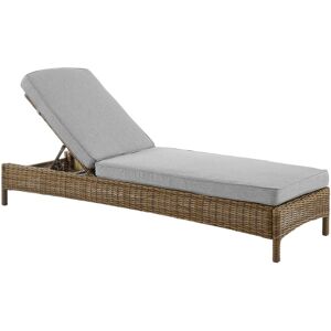 Crosley Bradenton Outdoor Wicker Chaise Lounge - Gray