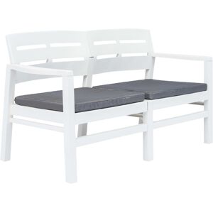 Vidaxl 2-Seater Patio Bench with Cushions 52.4