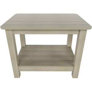 Westintrends Outdoor Patio All-weather Modern Side Table - Weathered gray