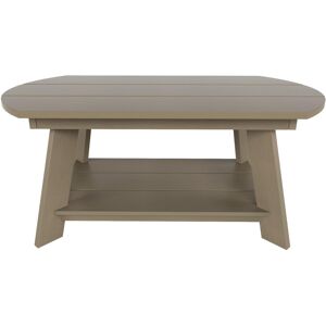 Westintrends Outdoor Patio All-weather Modern Coffee Table - Taupe