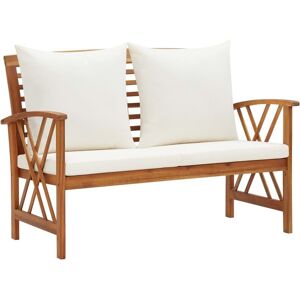 Vidaxl Patio Bench with Cushions 46.9