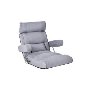Slickblue Adjustable Folding Sofa Chair with 6 Position Stepless Back - Grey