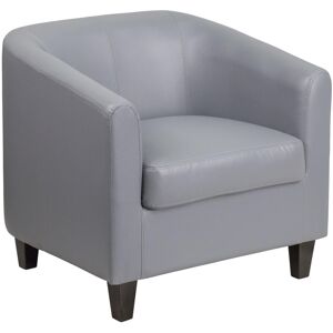 Emma+oliver Lounge Chair With Sloping Arms - Gray