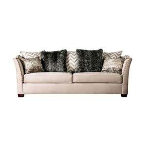 Furniture of America Keinisha Upholstered Sofa - Natural