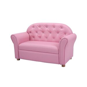 Costway Kids Sofa Princess Armrest Chair Lounge Couch Children - Pink