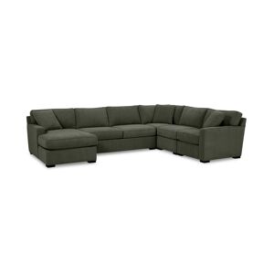 Furniture Radley 5-Pc. Fabric Chaise Sectional Sofa with Corner Piece, Created for Macy's - Heavenly Olive
