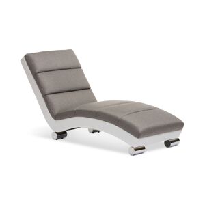 Furniture Percy Chaise Lounge - Grey/White