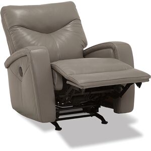 Furniture Erith Leather Power Rocker Recliner - Pewter (Special Order)