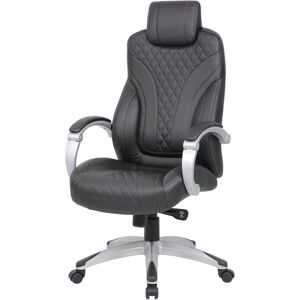 Boss Office Products Executive Hinged Arm Chair - Black