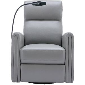 Colamy Power Rocker Recliner with Phone Holder - Grey