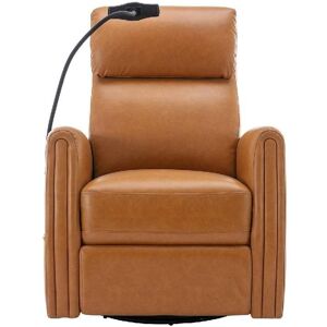 Colamy Power Rocker Recliner with Phone Holder - Brown