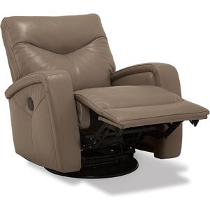 Furniture Erith Leather Power Swivel Glider Recliner - Dune (Special Order)