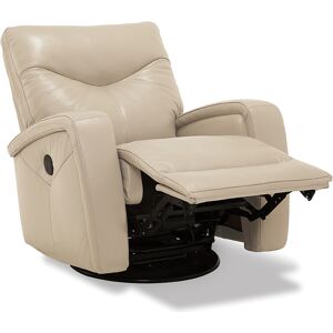 Furniture Erith Leather Power Swivel Glider Recliner - Lace (Special Order)