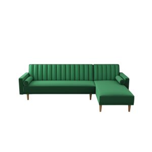Gold Sparrow Sonoma Convertible Sofa Bed Sectional - Jade
