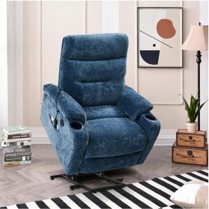 Simplie Fun Electric Power Lift Recliner with Massage & Heat - Blue