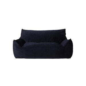 Noble House Velie Modern 2 Seater Bean Bag Chair with Armrests - Black