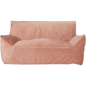 Noble House Velie Modern 2 Seater Bean Bag Chair with Armrests - Pink