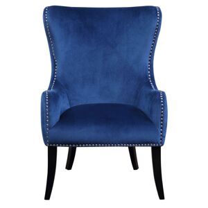Best Master Furniture Best Master Valeria Tufted Arm Chair - Blue