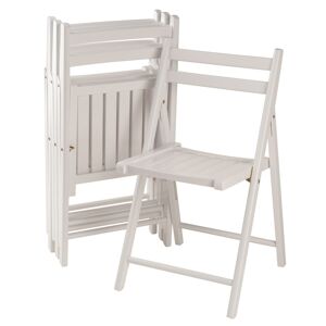 Winsome Robin 4-Piece Folding Chair Set - White